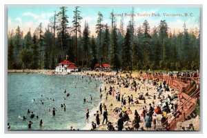 Second Beach Stanley Park Vancouver British Columbia Canada UNP DB Postrcard P28