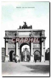 Old Postcard Paris Arc du Carrousel