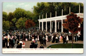 1907  Music Pavilion  Willow Grove Park  Pennsylvania   Postcard