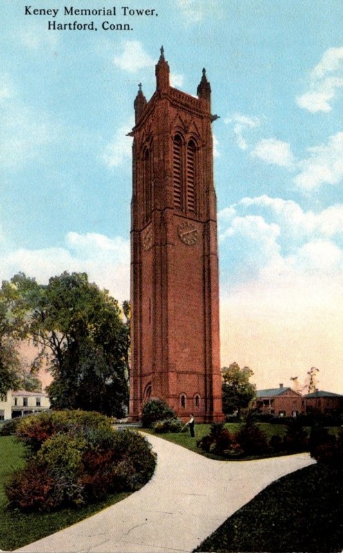 Connecticut Hartford Keney Memorial Tower Curteich