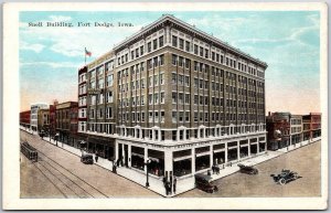 Snell Building Fort Dodge Iowa IA Boston Store Charles Brown Building Postcard