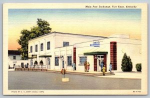 US Army    Fort Knox  Kentucky  Main Post Exchange   Postcard