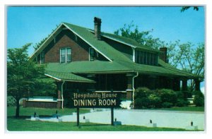 HUNTSVILLE, AL Alabama ~ Roadside HOSPITALITY HOUSE Dining Room c1950s Postcard