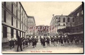 Old Postcard Ecole Sainte Barbe College Small Children