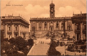 Vtg Roma Il Campidoglio Rome Italy 1910s Old View Postcard