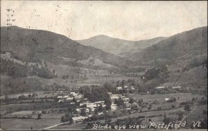 Pittsfield Vermont VT Bird's Eye View c1910 Vintage Postcard