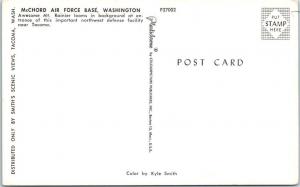 McCHORD AIR FORCE BASE, Washington  WA  Sign NORTHWEST DEFENDERS 1960s Postcard*