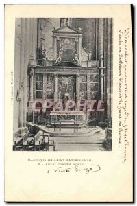 Old Postcard Basilica of Saint Maximin Var Altar Corpus Christi