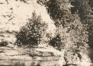 RPPC Miners Castle Rocks along Lake Superior - Munising MI, Michigan - pm 1940