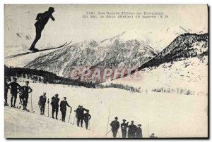 Old Postcard of Sports & # 39hiver Ski jumping Dauphine Keller