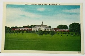 Virginia Handley High School Winchester Va. Postcard I19