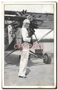 Postcard Old Jet Aviation Miss Malou d & # 39Eresem Paratrooper