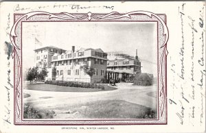 Winter Harbor Maine Grindstone Inn 1905 to Salem Mass Postcard Z21