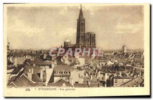 Old Postcard Strasbourg General View