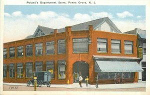 Auto Poland's Department Store Penns Grove New Jersey 1920s Postcard 10169