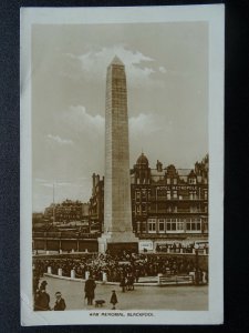 Lancashire BLACKPOOL WAR MEMORIAL & HOTEL METROPOLE c1925 RP Postcard