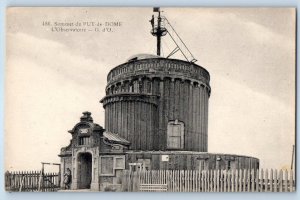 Auvergne France Postcard Summit of Puy-de-Dome Observatory c1910 Unposted