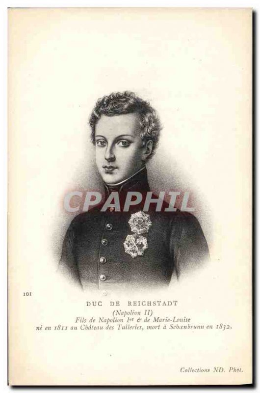 Old Postcard Napoleon II King of Rome Duke of Reichstadt