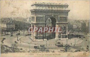 Old Postcard Paris Arc de Triomphe Etoile