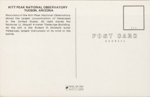 Tucson AZ Kitt Peak National Observatory Unused Postcard E89