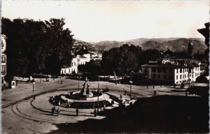 Spain Granada Puerta Real y Fuente de las Batallas Vintage RPPC C186