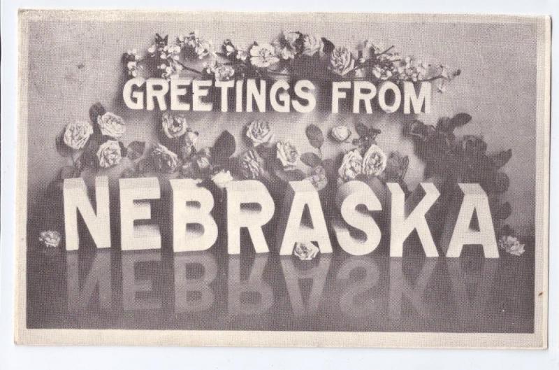 Greetings from Nebraska 1985 Large Letter