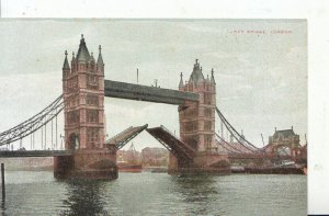 London Postcard - Tower Bridge - Used but not postally - Ref 7106A