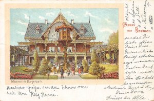L035 Germany 1902 Gruss aus Bremen litho vintage postcard