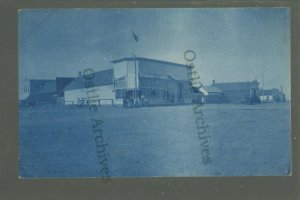 Camp Crook SOUTH DAKOTA RP 1907 MAIN STREET Cyanotype nr Buffalo Belle Fourche