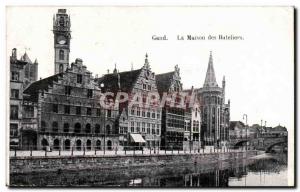 Old Postcard Ghent The House of Boatmen