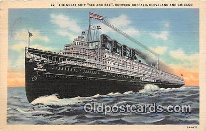Great Ship Seeandbee Cleveland & Chicago Ship 1940 