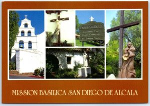 Postcard - Mission Basilica San Diego De Alcala - San Diego, California