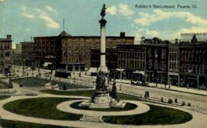 Soldiers Monument - Peoria, Illinois IL