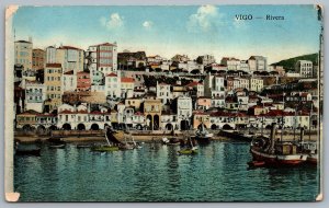 Postcard Vigo Spain c1910s Rivera Boats Houses