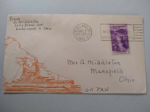 M-22786 Letter Cover from Cleveland Ohio Ship Print