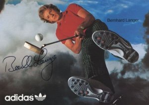 Bernhard Langer German Golf Champion Signed Postcard