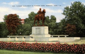 TN - Memphis. Confederate Gen. Nathan Forrest Monument