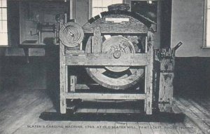 Rhode Island Pawtucket Slaters Carding Machine 1793 At old Slater Mill Artvue