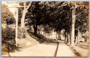 Springfield Vermont c1910 RPPC Real Photo Postcard River Road