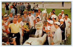 Victory Lane Rodger Ward 500 Mile Car Motor Race Trail Indianapolis IN Postcard