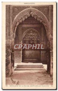 Old Postcard Interior Of Kouba The Saadian Tombs Marrakech Morocco