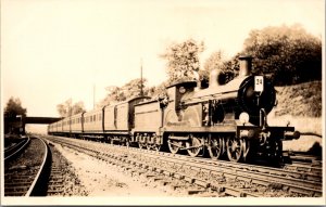 RPPC Southern Railway Train Engine #24 Railroad Photographers Allston Mass
