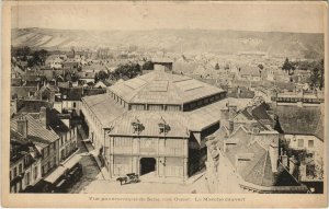 CPA Vue panoramique de SENS cote Ouest - Le Marché couvert (124769)