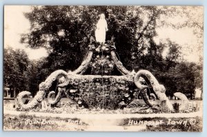 Humboldt Iowa IA Postcard RPPC Photo John Brown Park c1910's Posted Antique