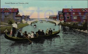CANAL SCENE VENICE  CALIFORNA