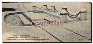 Old Postcard Foret De Compiegne Carrefour From I & # 39Armistice near Rethond...