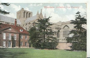 Hampshire Postcard - Winchester Cathedral From Deanery - Ref 20485A