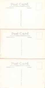 (3 cards) RPPC 1961 Shakespeare Festival - Stratford, Ontario, Canada