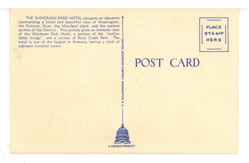 DC - Washington. Wardman Park Hotel