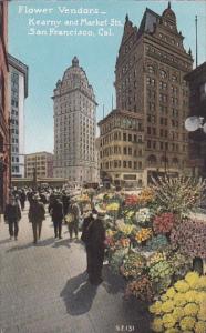 Flower Vendors Kearney and Market Streets San Francisco California